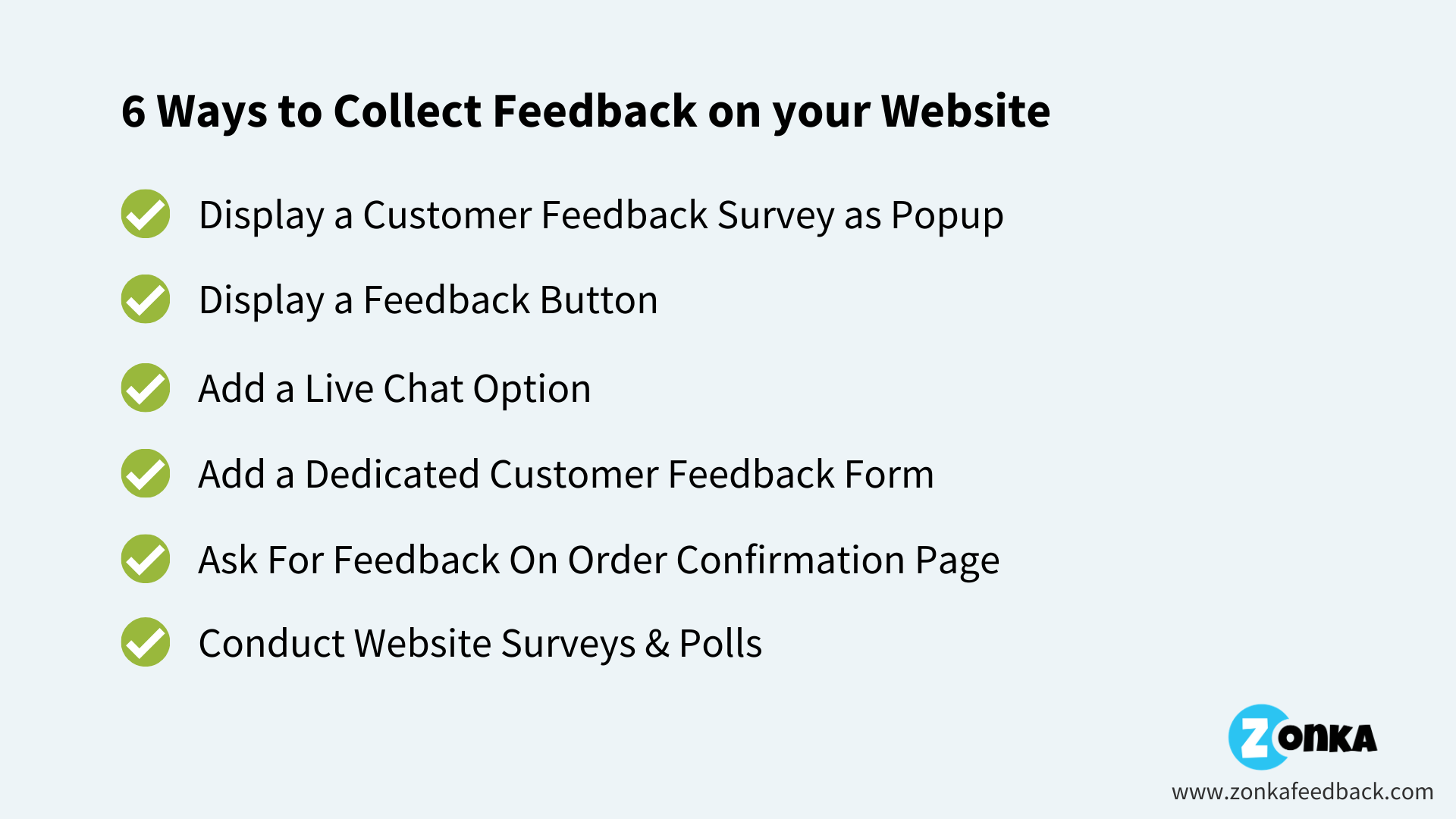 6 Ways to Collect Feedback on your site